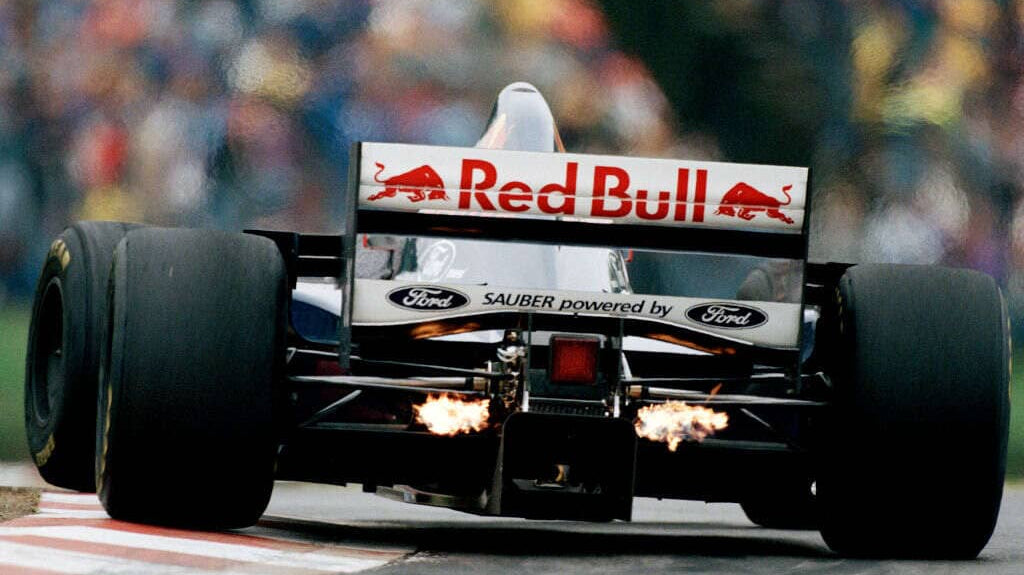 Back of the Red Bull F1 car.