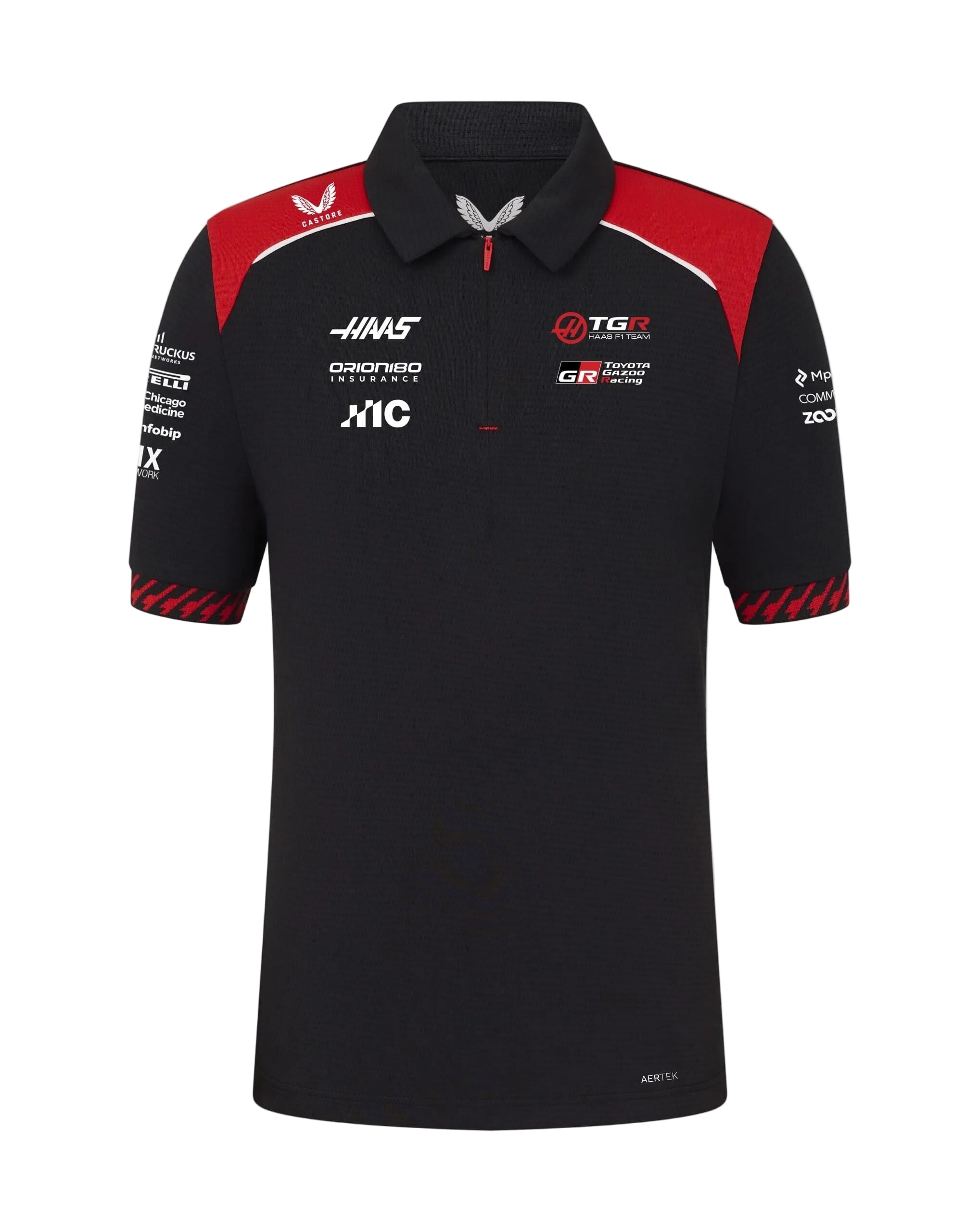 Haas Racing F1 2026 Kids Team Polo Shirt - Youth Black Polos Haas F1 Racing Team