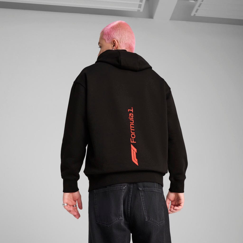 Formula 1 Tech Relaxed Essential Hoodie - Black/Red Hoodies Formula 1