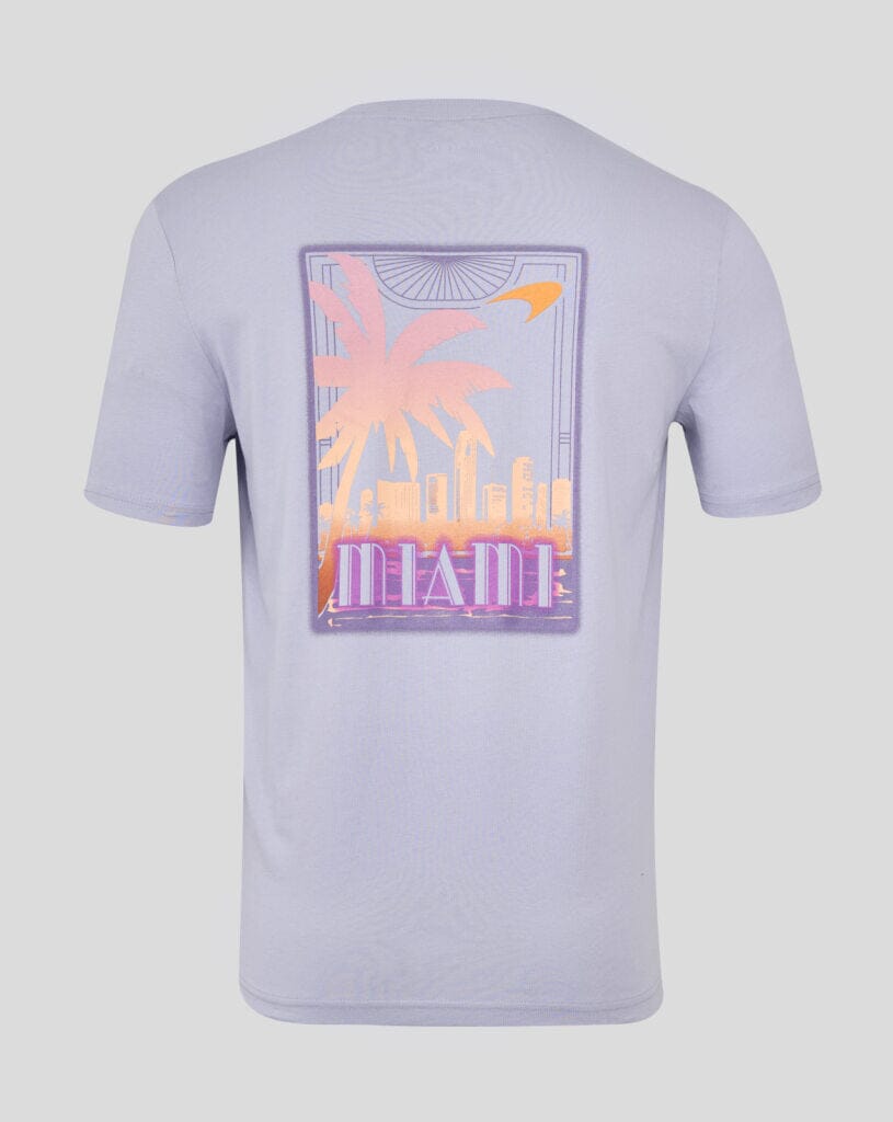 McLaren F1 Miami GP Oversized Fit Graphic T-Shirt - Purple T-shirts McLaren-Castore