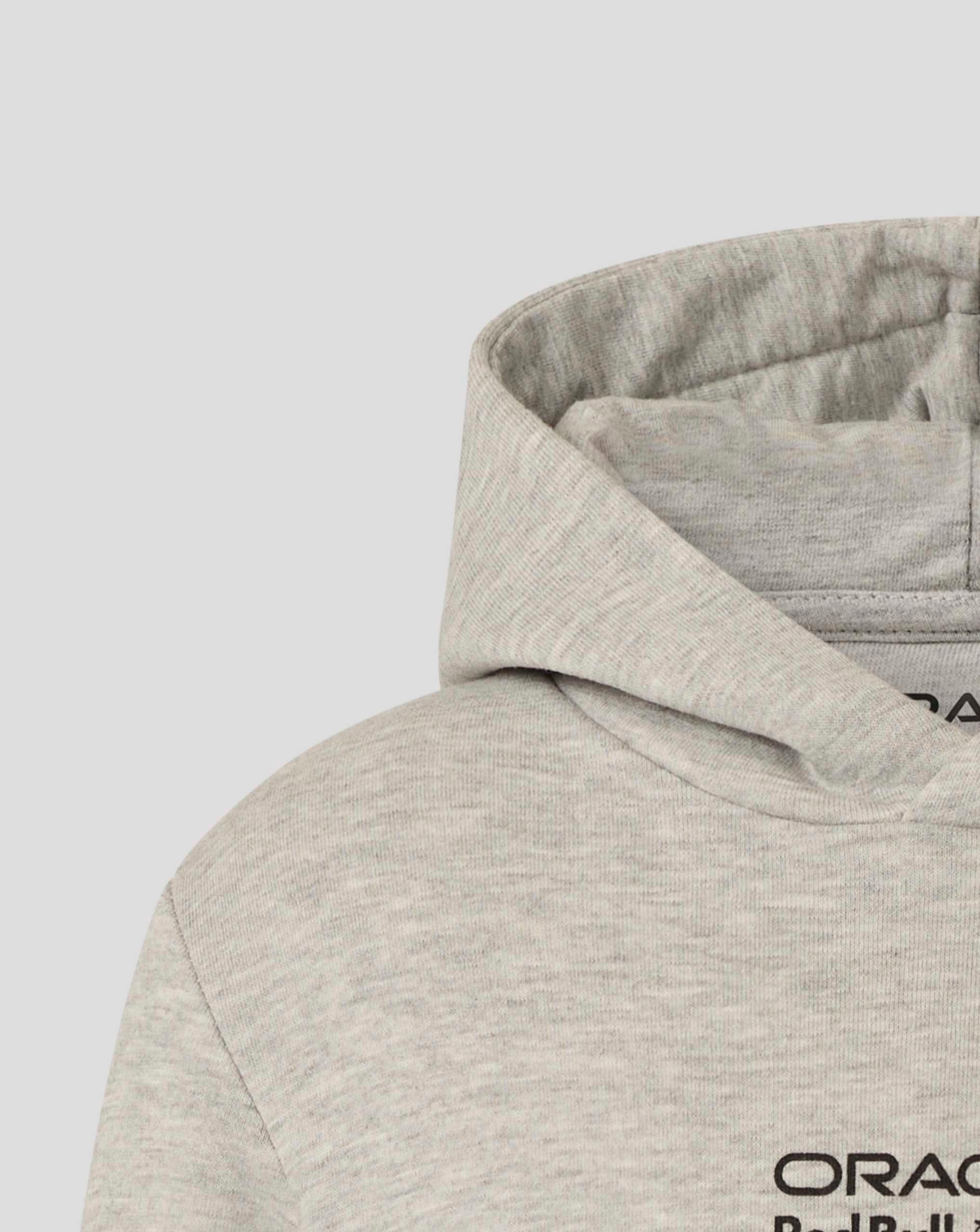 Red Bull Racing F1 Kid's Graphic Bull Hoodie - Youth Grey Marl/Chili Pepper Hoodies Red Bull Racing