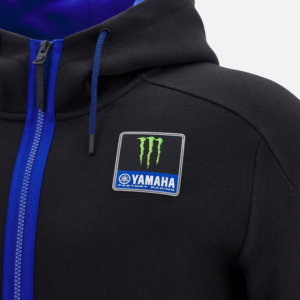 Monster Energy Yamaha Men's Travel Full Zip Hoodie - Black Hoodies Yamaha Racing
