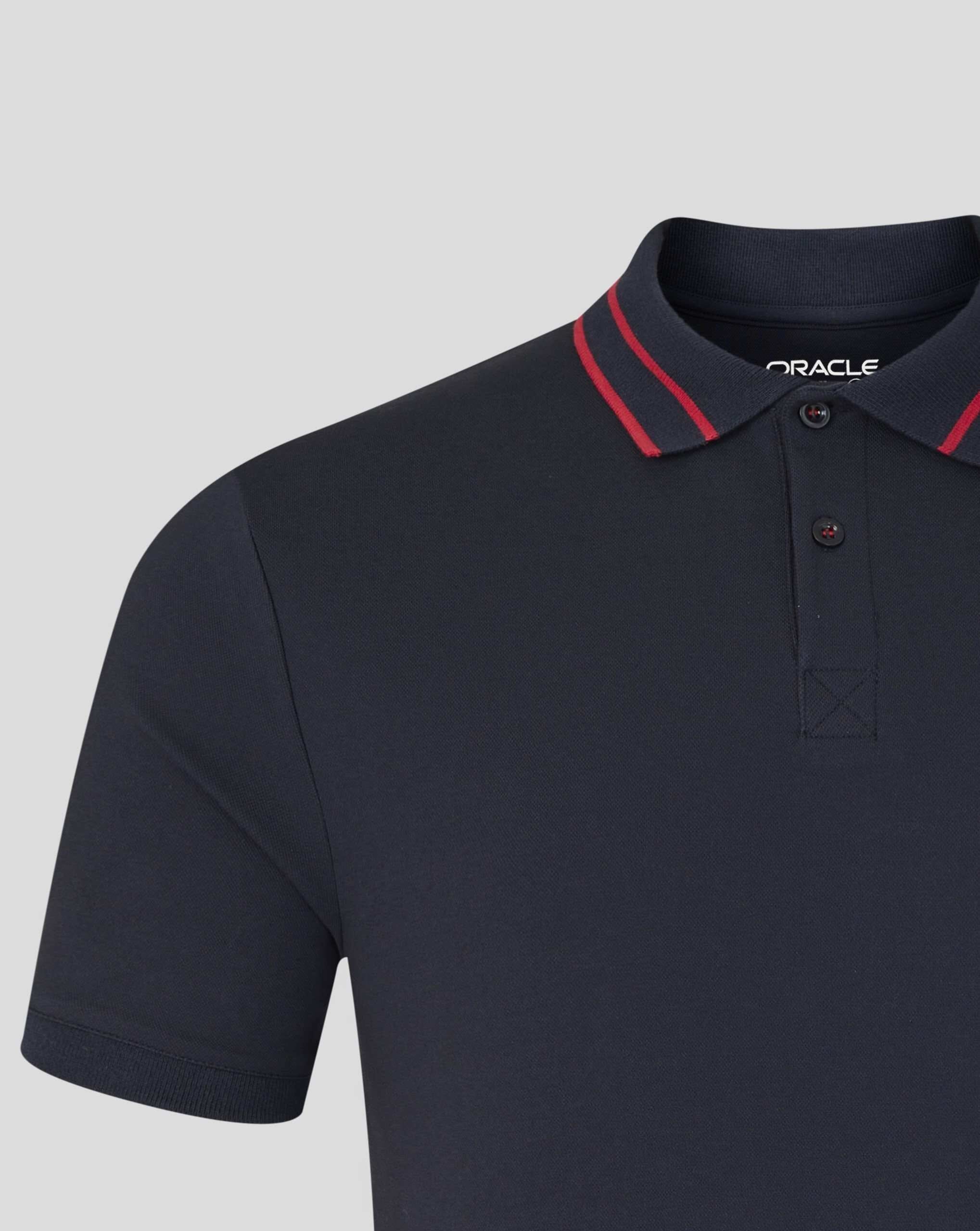 Red Bull Racing F1 Core Logo Polo - Night Sky/Chili Pepper Polos Red Bull Racing