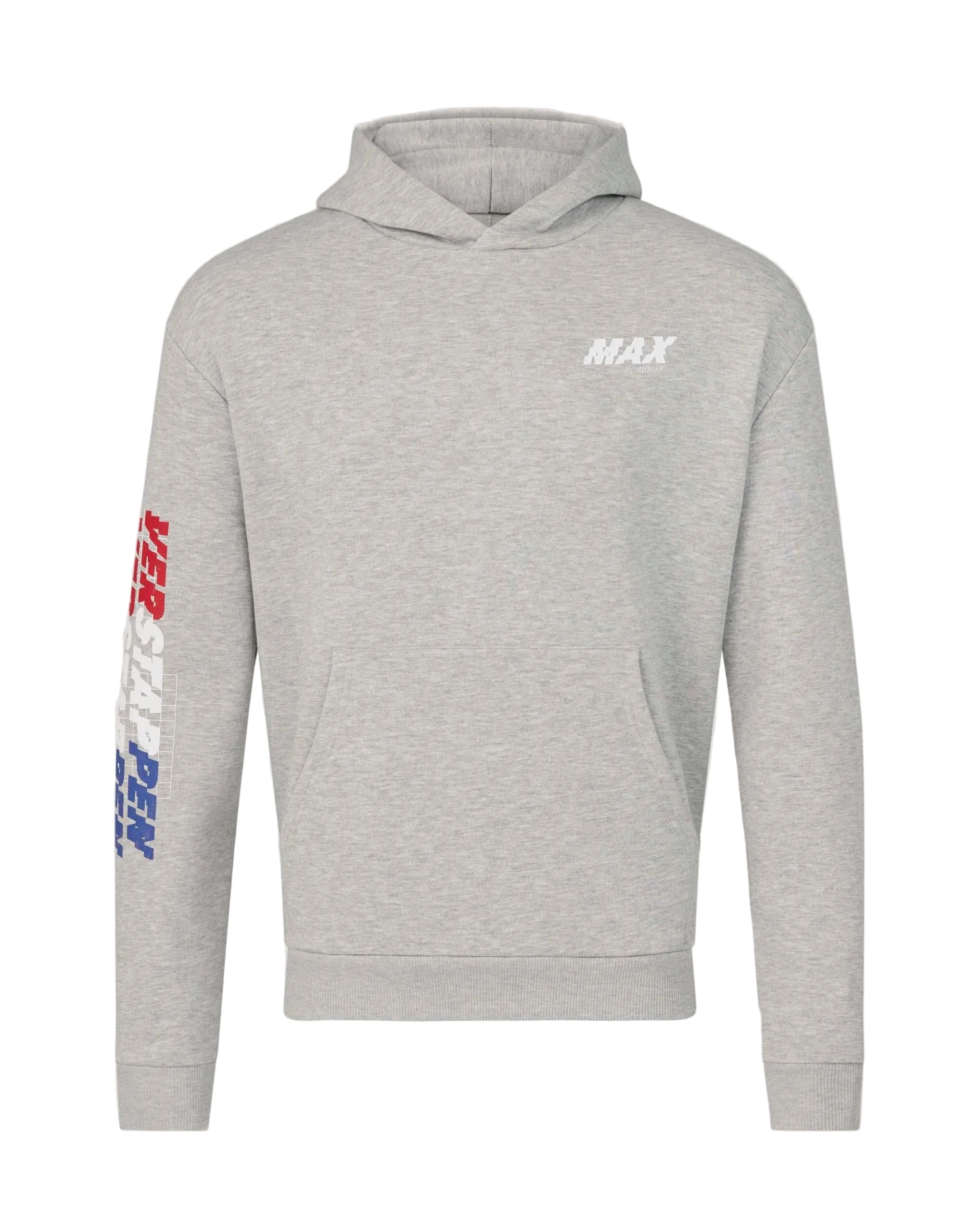 Red Bull Racing F1 Max Verstappen Sleeve Graphic Pullover Hoodie - Grey Hoodies Red Bull Racing