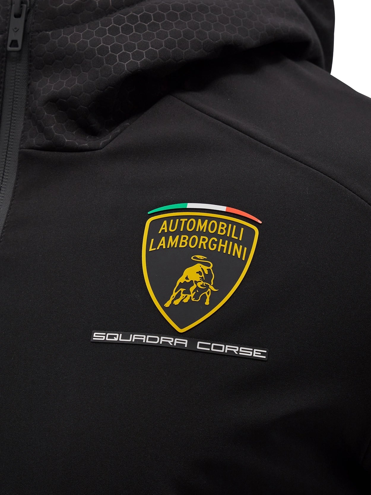 Automobili Lamborghini Squadra Corse Men's Team Parka Jacket - Black Jackets Automobili Lamborghini