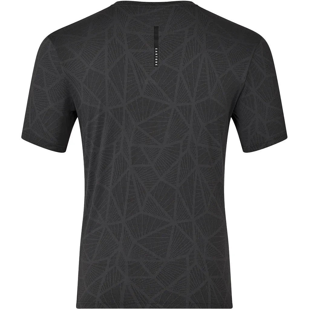 Castore Men's Mainline Engineered Knit T-Shirt - Black T-shirts Castore Mainline