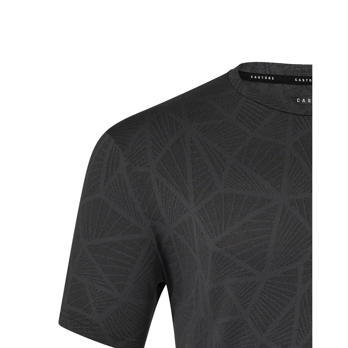Castore Men's Mainline Engineered Knit T-Shirt - Black T-shirts Castore Mainline