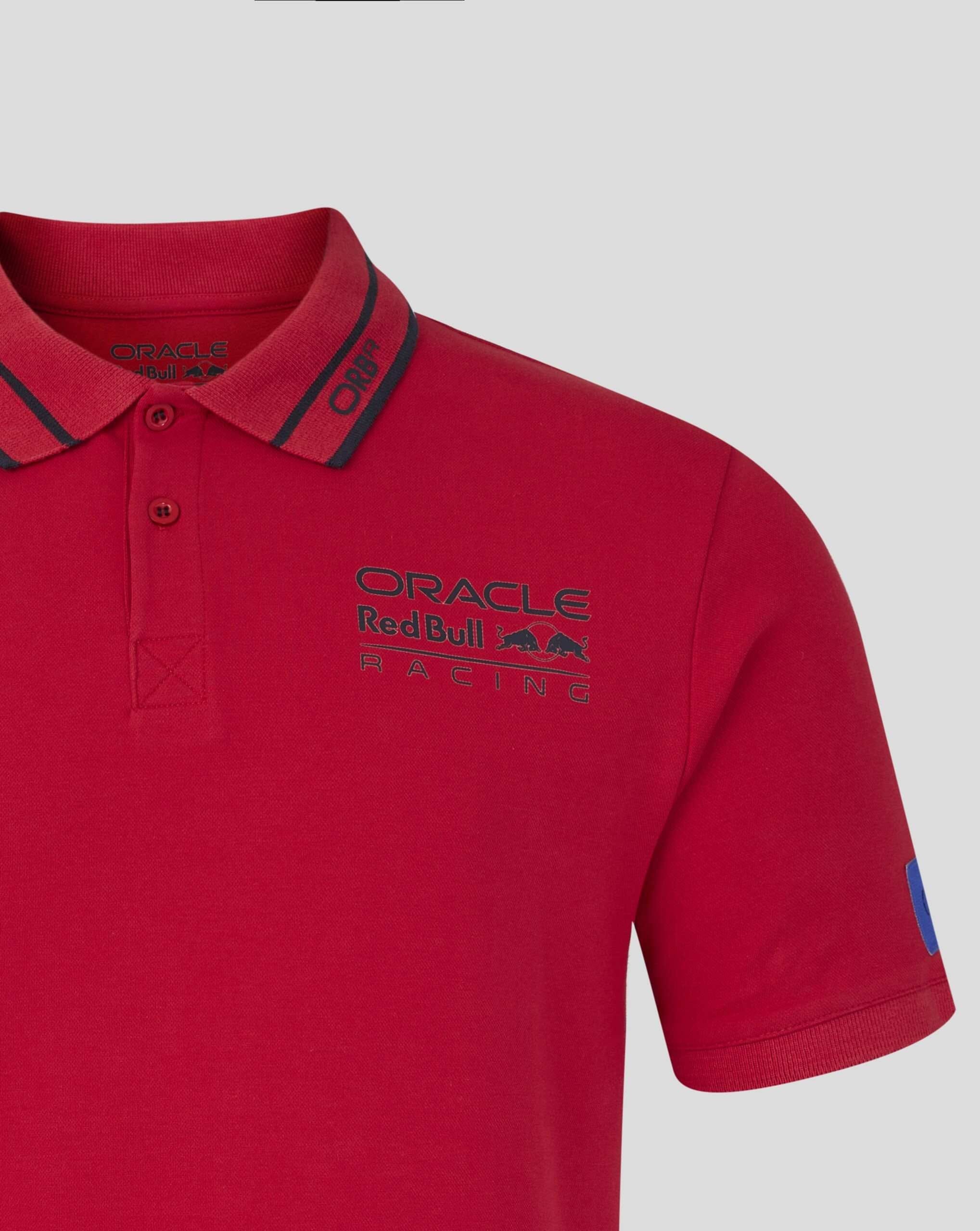 Red Bull Racing F1 Core Logo Polo - Night Sky/Chili Pepper Polos Red Bull Racing