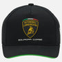 Automobili Lamborghini Squadra Corse Kids Team Hat - Youth Black Hats Automobili Lamborghini