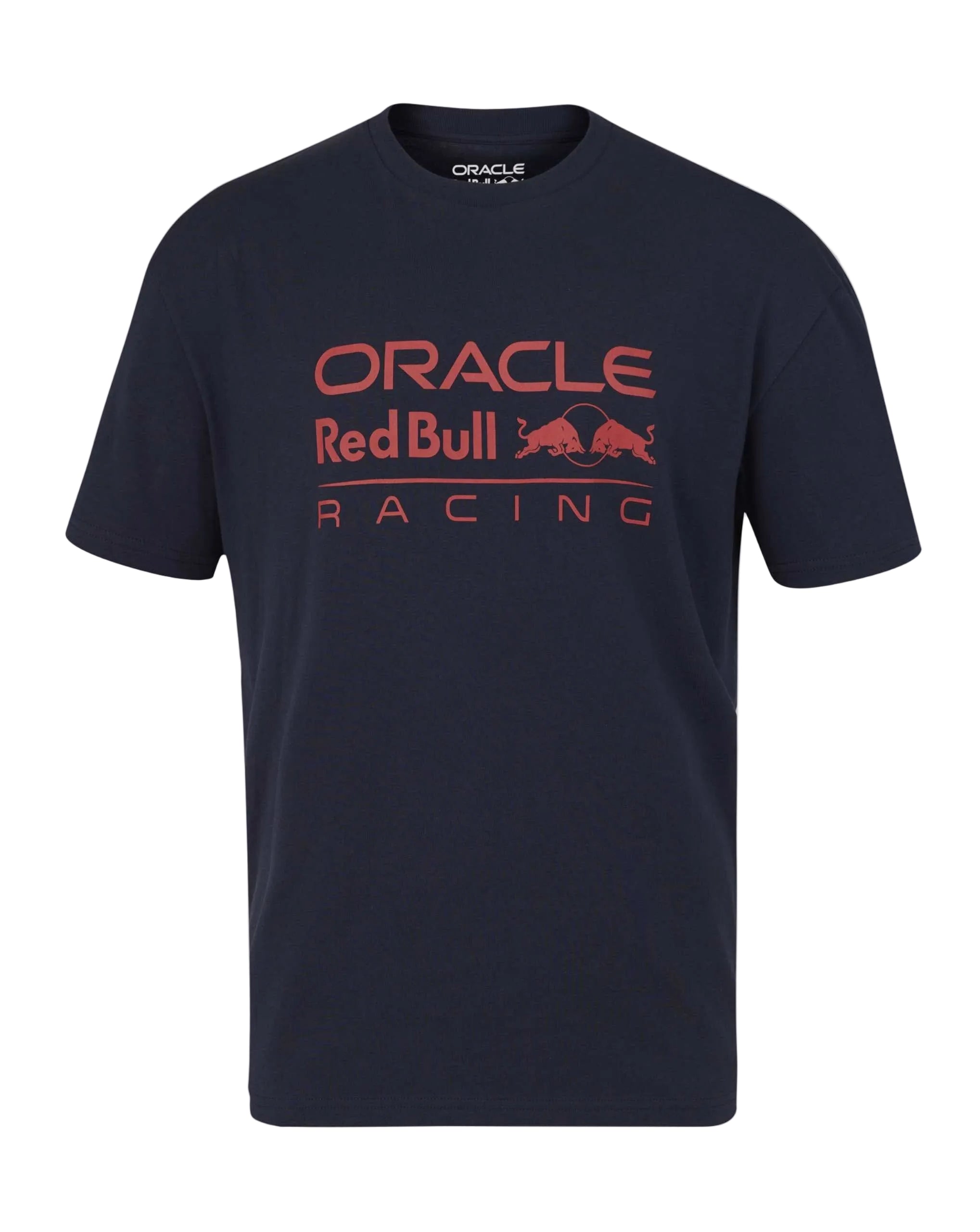 Red Bull Racing F1 Relaxed Fit Large Front Logo T-shirt - Night Sky/Chilli Pepper T-shirts Red Bull Racing XS Navy