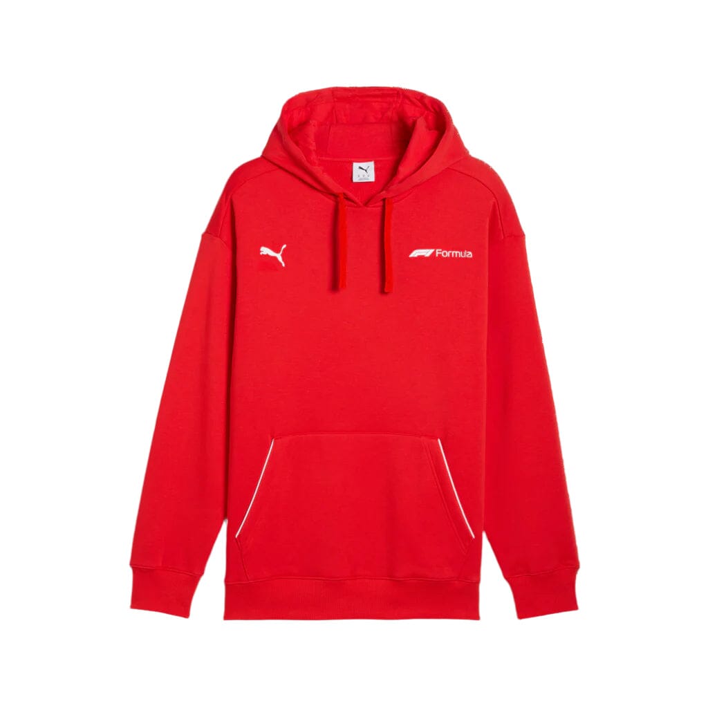 Formula 1 Tech Relaxed Essential Hoodie - Black/Red Hoodies Formula 1 S Red