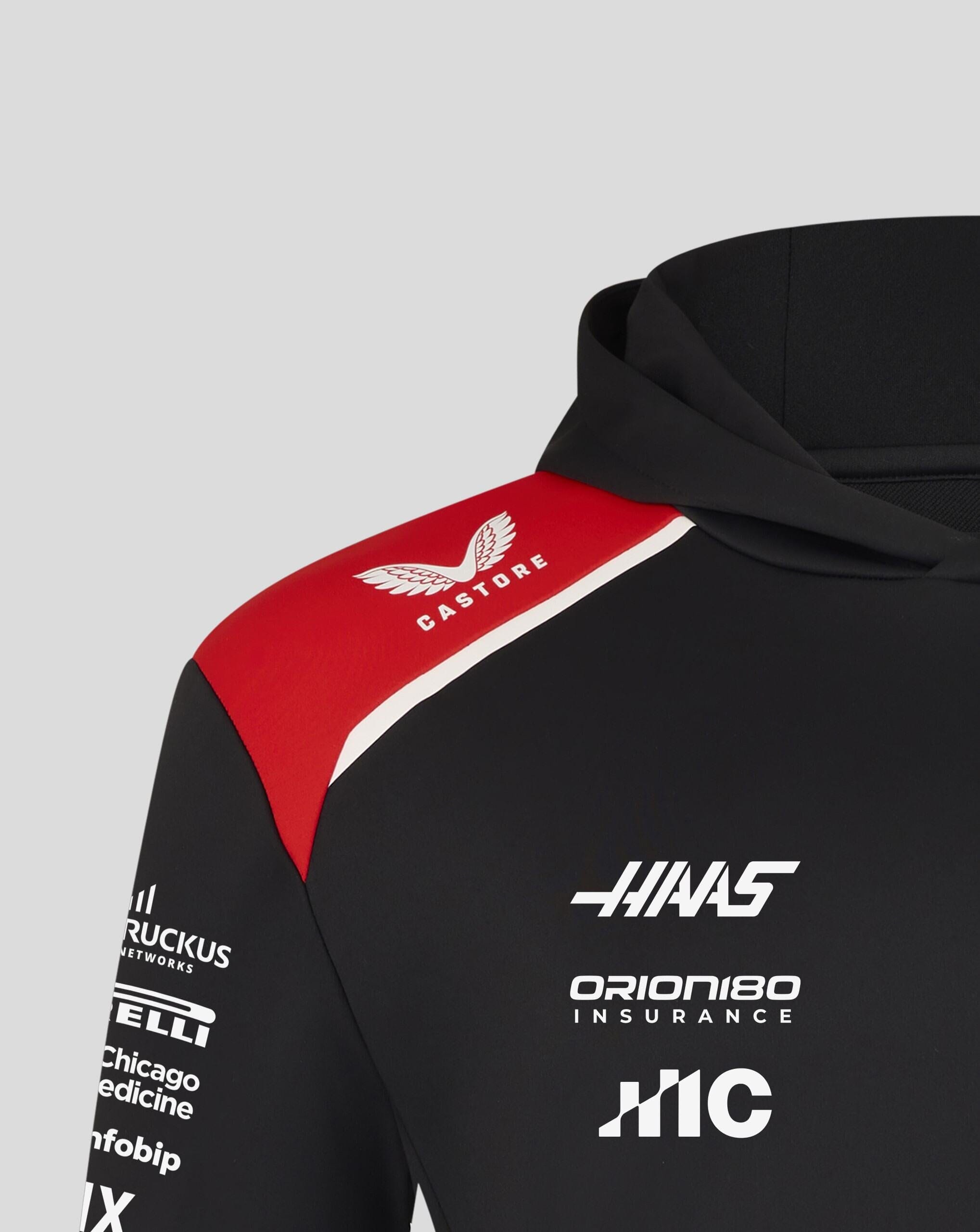 Haas Racing F1 2026 Team Pullover Hoodie - Black Hoodies Haas F1 Racing Team