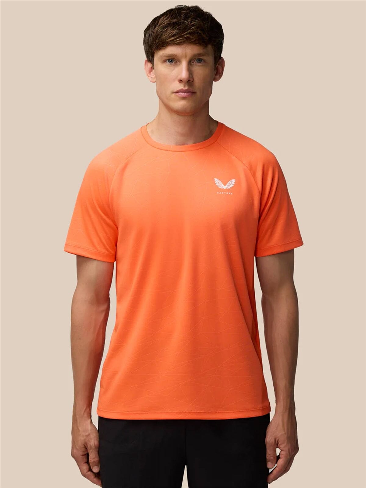 Castore Men's Mainline Adapt SS T-Shirt - Orange T-shirts Castore Mainline