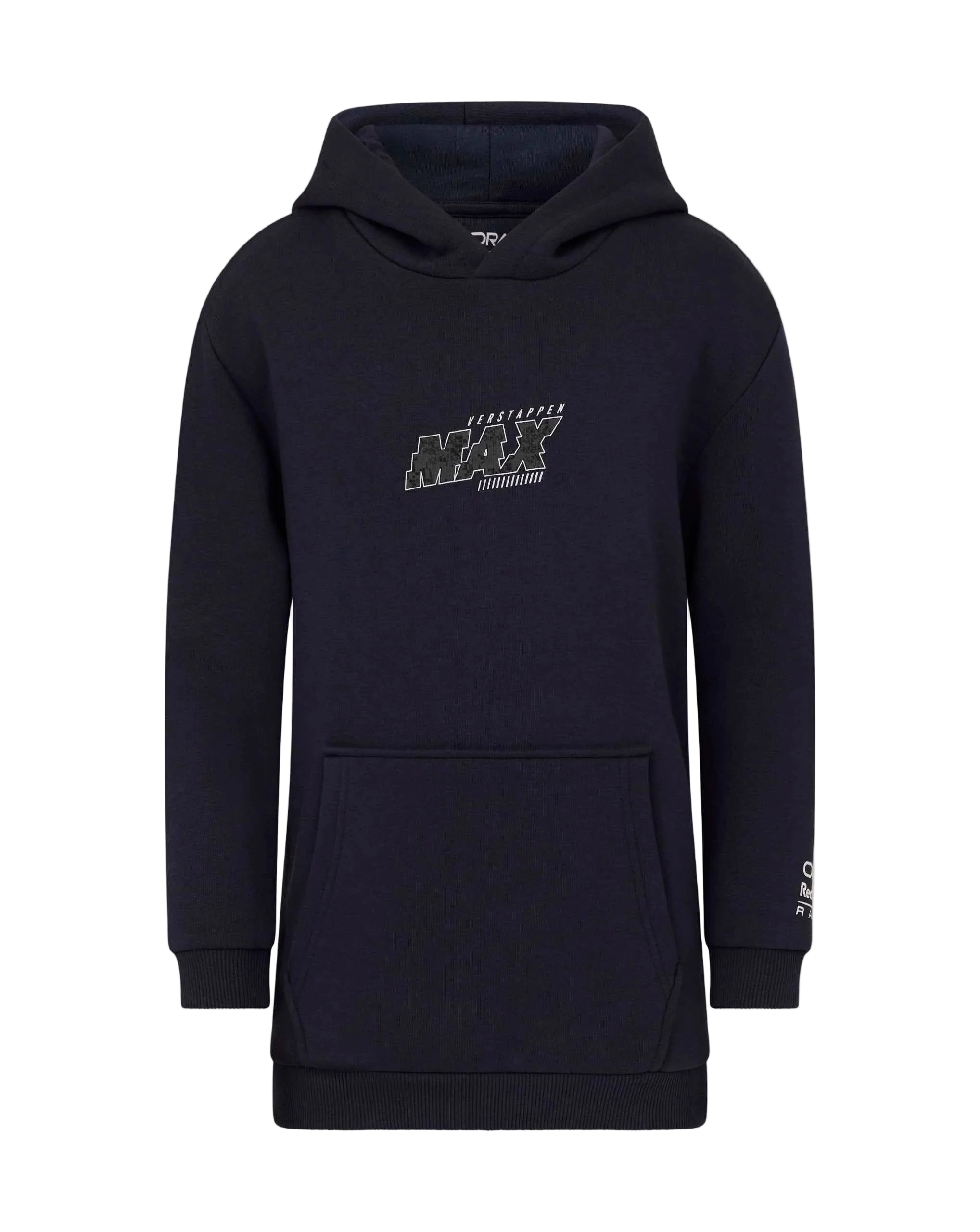 Red Bull Racing F1 Kid's Max Verstappen Pixel Graphic Pullover Hoodie - Youth Navy Hoodies Red Bull Racing