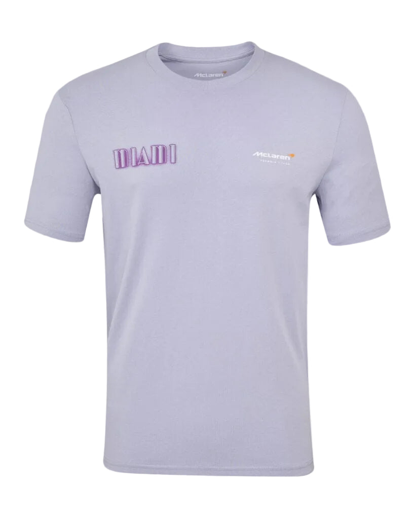 McLaren F1 Miami GP Oversized Fit Graphic T-Shirt - Purple T-shirts McLaren-Castore