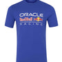 Red Bull Racing F1 Large Front Logo T-shirt - Grey Marl/Blue T-shirts Red Bull Racing XS Blue
