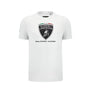 Automobili Lamborghini SC63 Hypercar Men's Sportswear T-Shirt - Black/White T-shirts Automobili Lamborghini S White