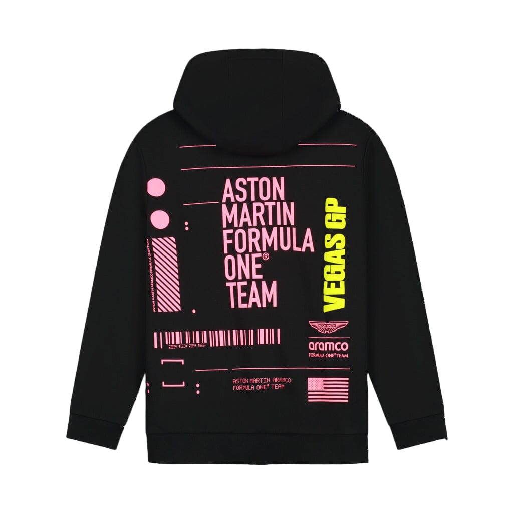 Aston Martin F1 Limited Edition Las Vegas GP Graphic Hoodie - Black Hoodies Aston Martin F1