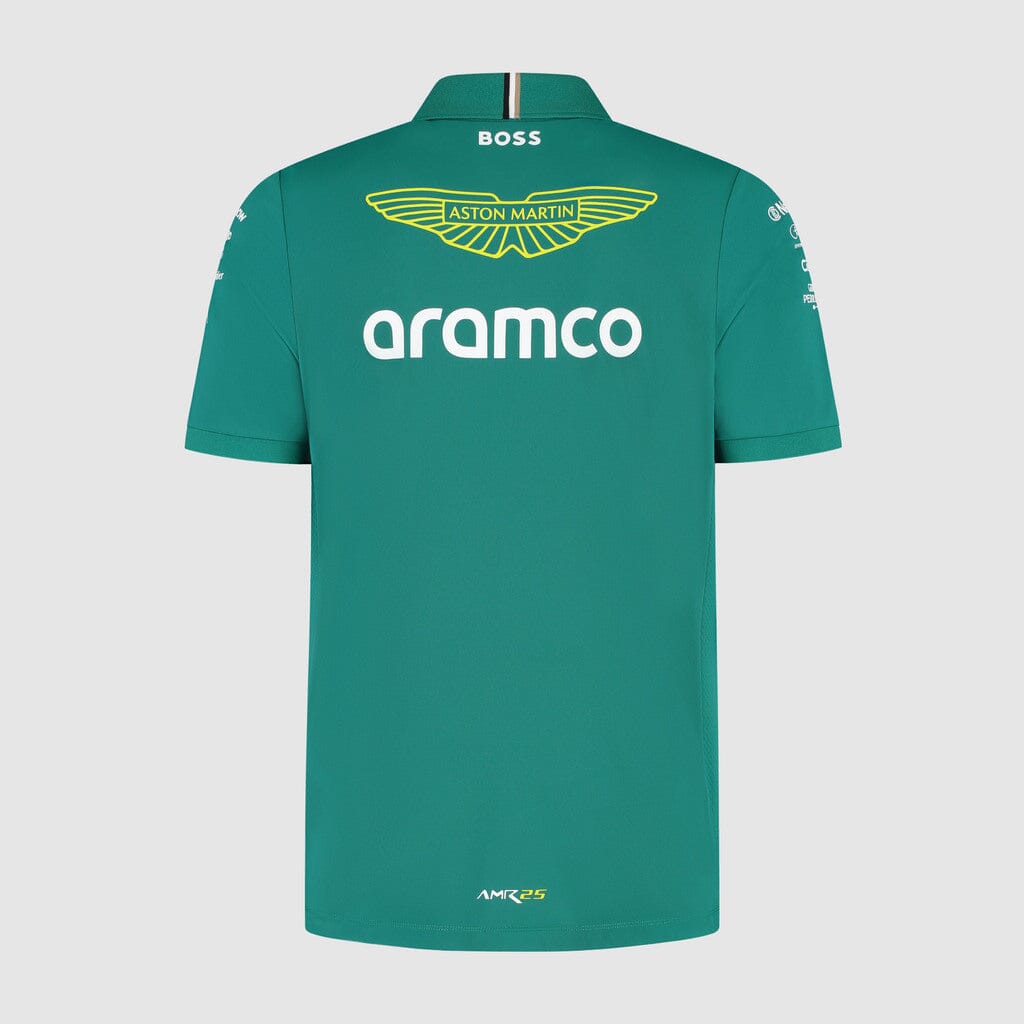 Aston Martin F1 2025 Men's Team Polo Shirt - Green Polos Aston Martin F1