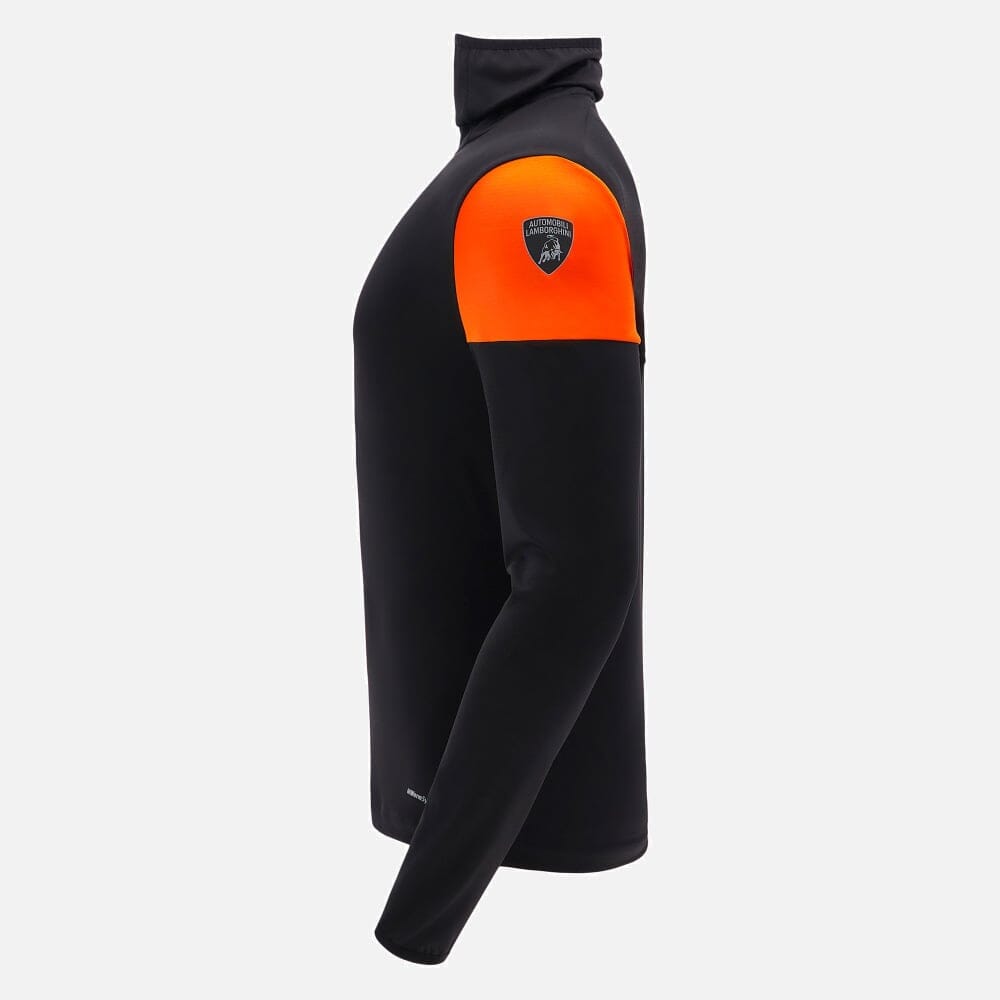 Automobili Lamborghini Men's Activewear High Neck Sweater - Black Sweaters Automobili Lamborghini