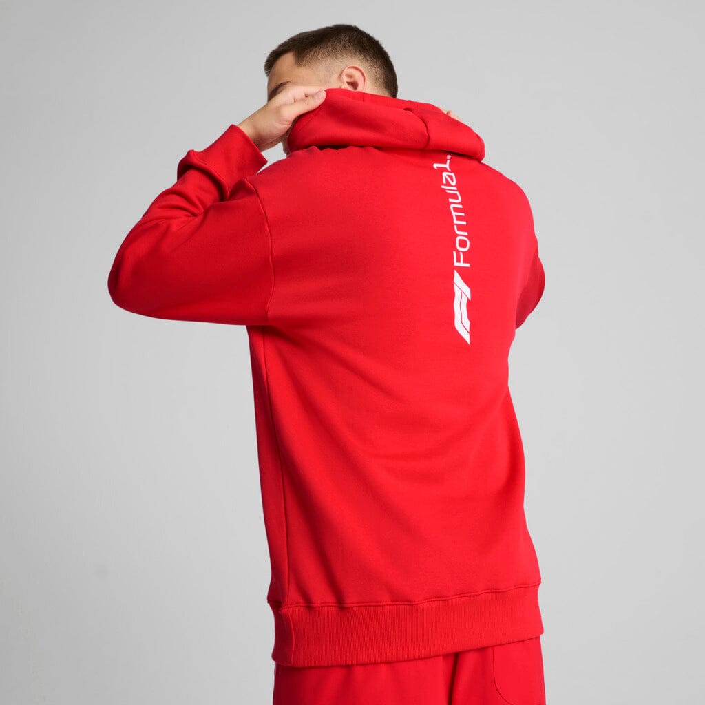 Formula 1 Tech Relaxed Essential Hoodie - Black/Red Hoodies Formula 1