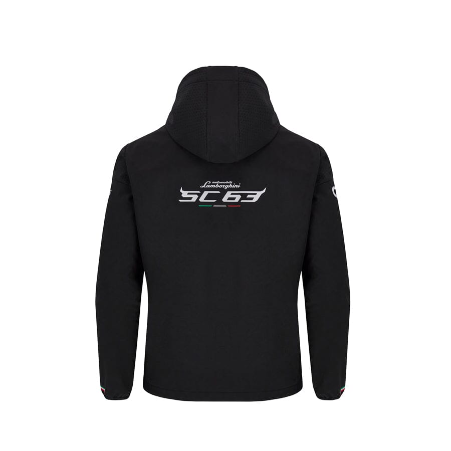 Automobili Lamborghini SC63 Hypercar Men's Team Softshell Jacket - Black Jackets Automobili Lamborghini