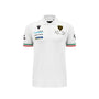 Automobili Lamborghini SC63 Hypercar Men's Team Polo Shirt - Black/White Polos Automobili Lamborghini S White