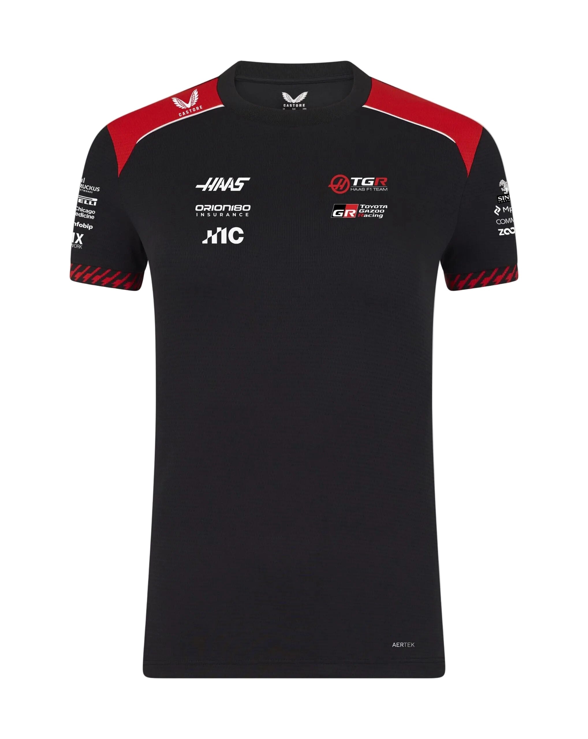Haas Racing F1 2026 Women's Team Set Up T-Shirt - Black T-shirts Haas F1 Racing Team