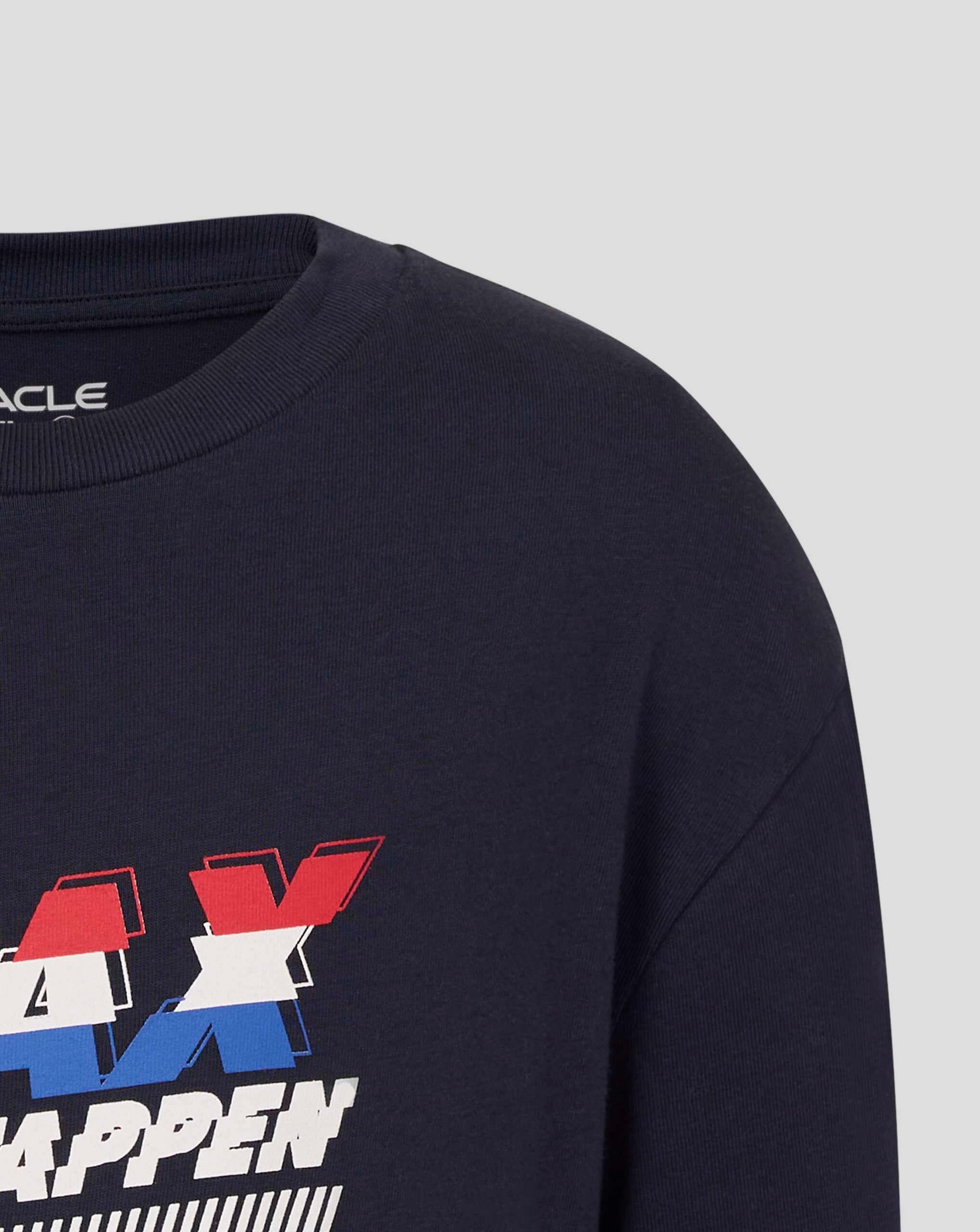 Red Bull Racing F1 Kid's Max Verstappen Front Graphic T-Shirt - Youth Navy T-shirts Red Bull Racing