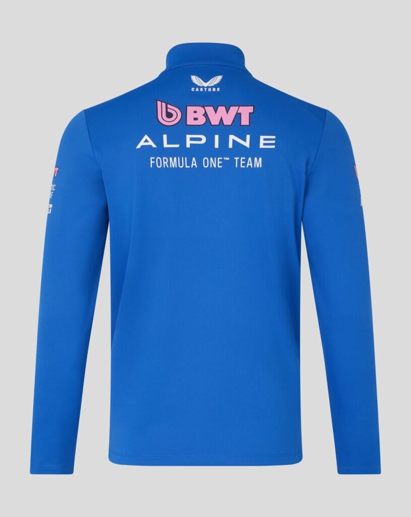 Alpine Racing F1 2026 Team 1/4 Zip Mid-Layer Sweatshirt - Lapis Blue Sweatshirt Alpine