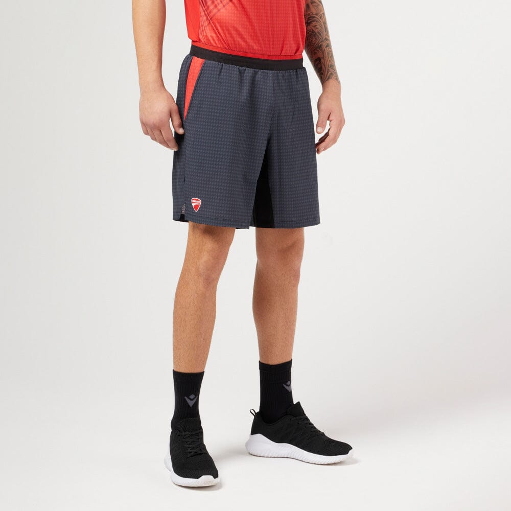 Ducati x Macron Men's Padel Shorts - Black Shorts Ducati