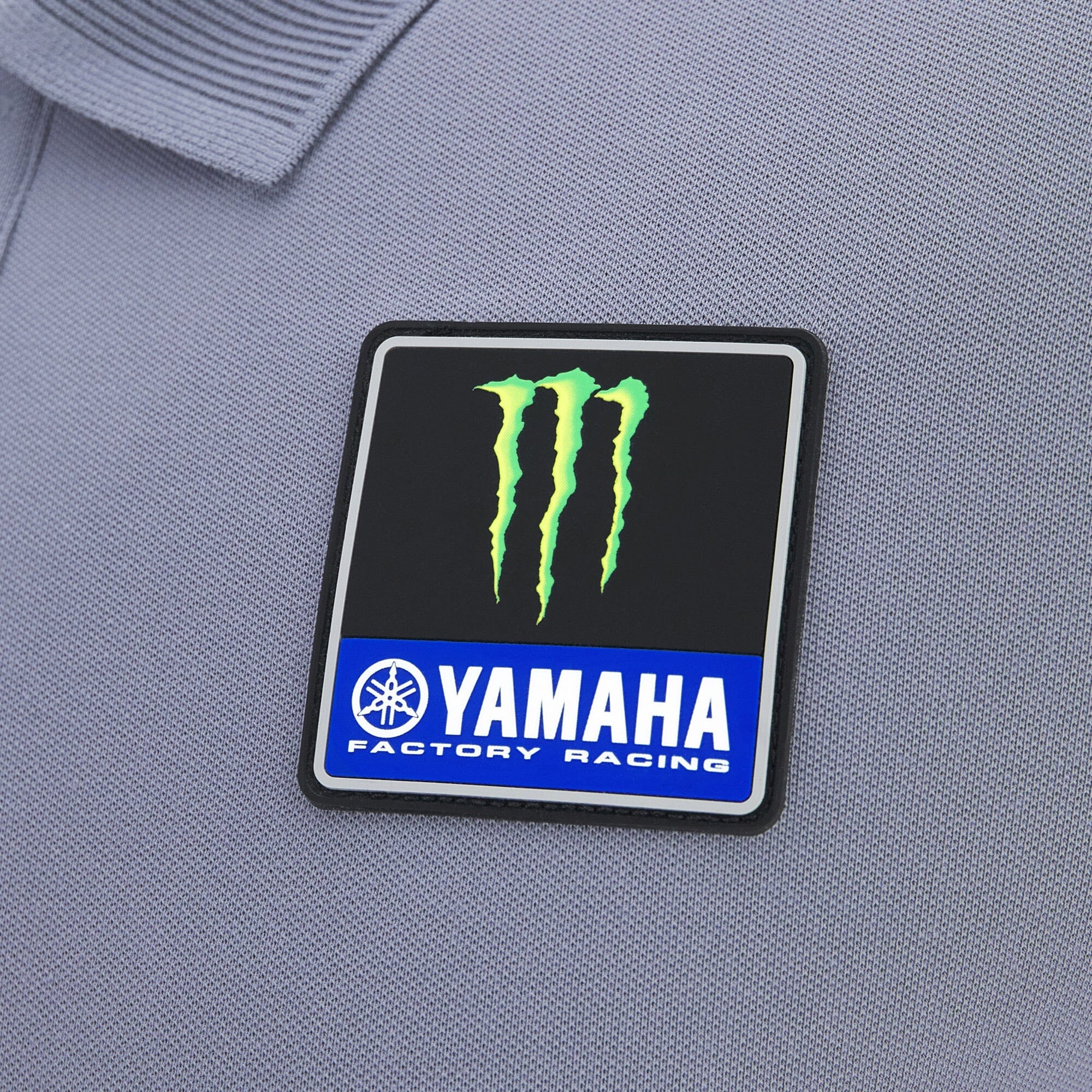 Monster Energy Yamaha Men's Travel Polo Shirt - Gray Polos Yamaha Racing