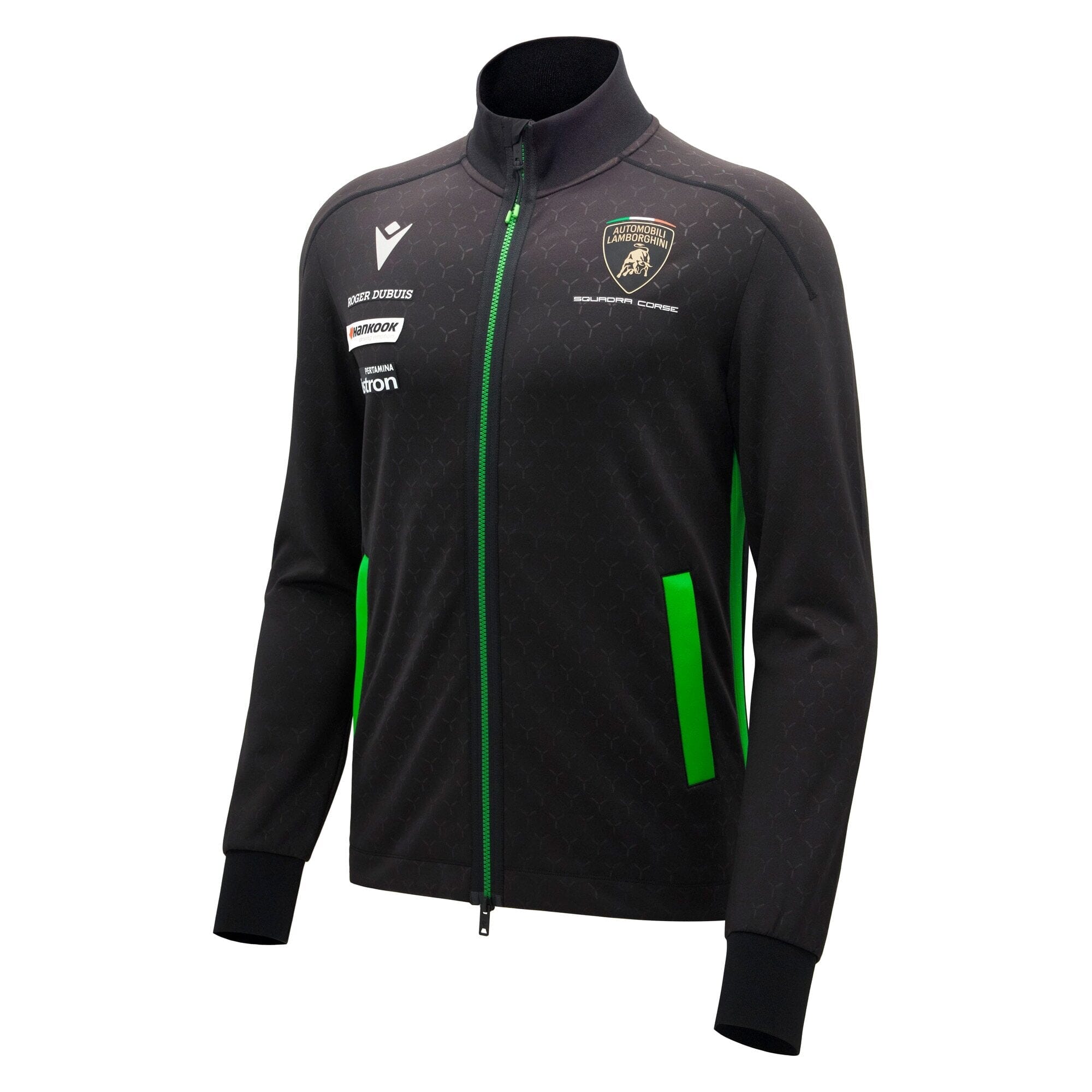 Automobili Lamborghini Squadra Corse 2026 Men's Full Zip Sweatshirt - Black Sweatshirt Automobili Lamborghini