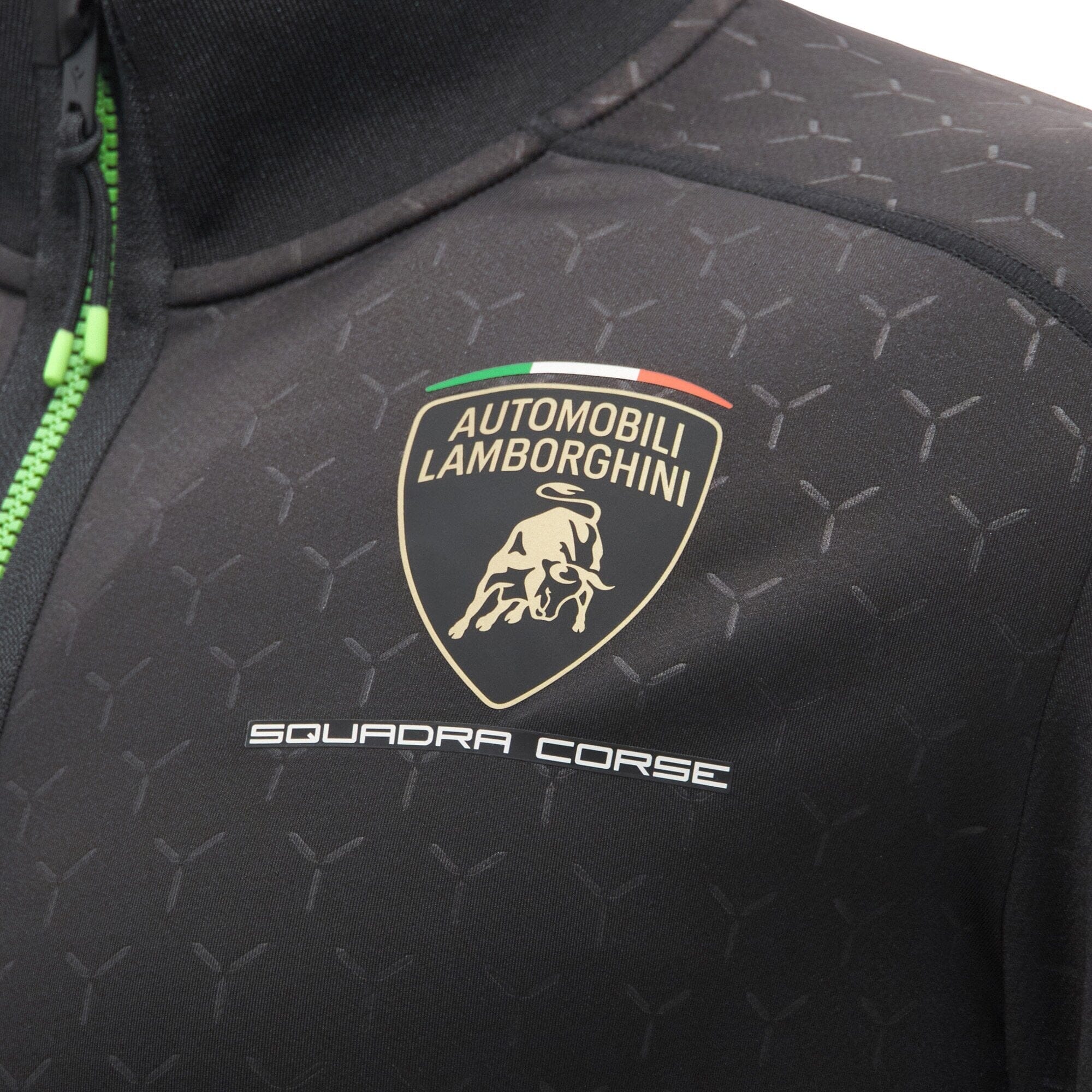Automobili Lamborghini Squadra Corse 2026 Men's Full Zip Sweatshirt - Black Sweatshirt Automobili Lamborghini