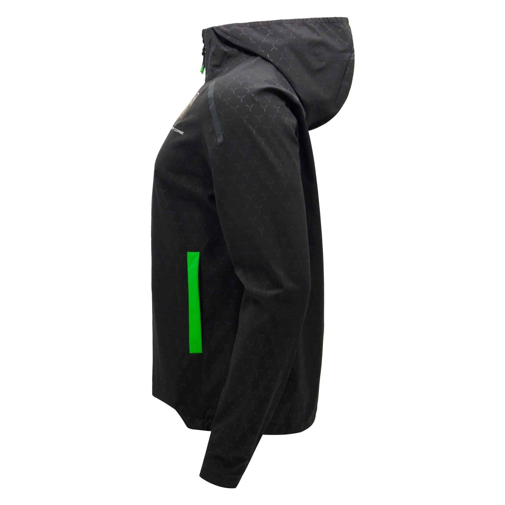Automobili Lamborghini Squadra Corse 2026 Men's Rain Jacket - Black Jackets Automobili Lamborghini