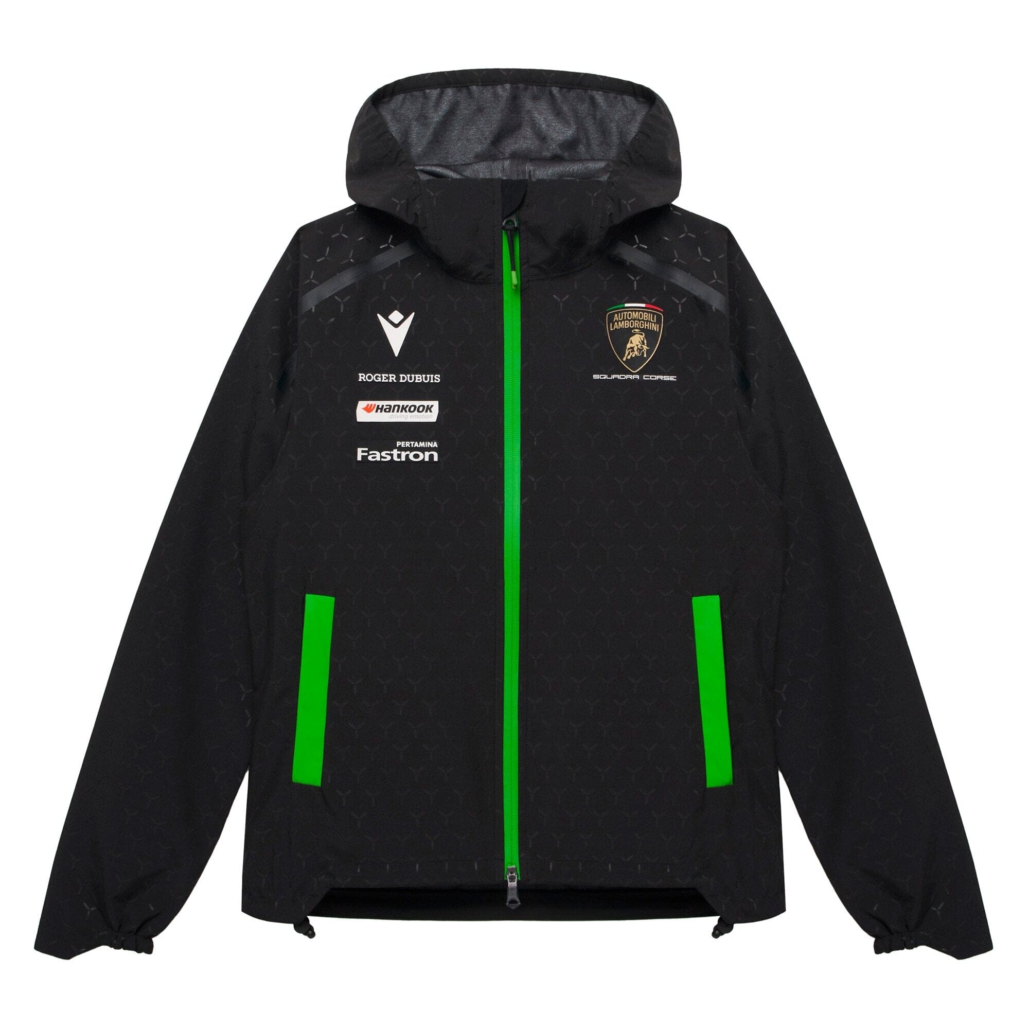 Automobili Lamborghini Squadra Corse 2026 Kids Rain Jacket - Black Jackets Automobili Lamborghini