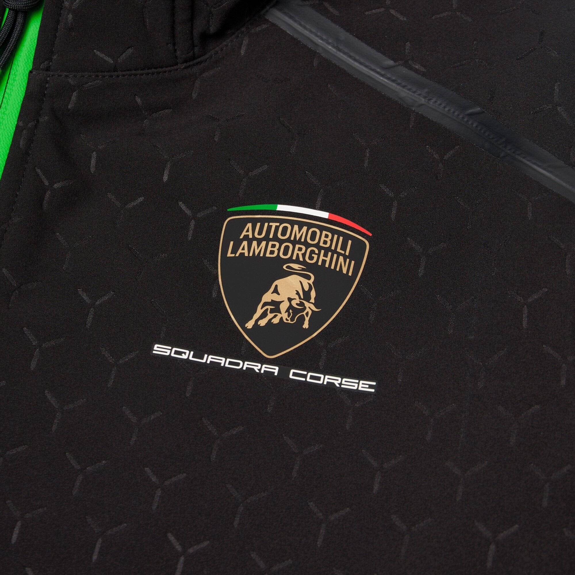Automobili Lamborghini Squadra Corse 2026 Kids Softshell Jacket - Black Jackets Automobili Lamborghini