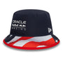 Red Bull Racing F1 New Era 2024 Special Edition Miami USA GP Tapered Bucket Hat Hats Red Bull Racing