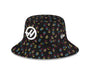 Haas Racing F1 Special Edition Vegas GP New Era Tapered Bucket Hat - Black Hats Haas F1 Racing Team
