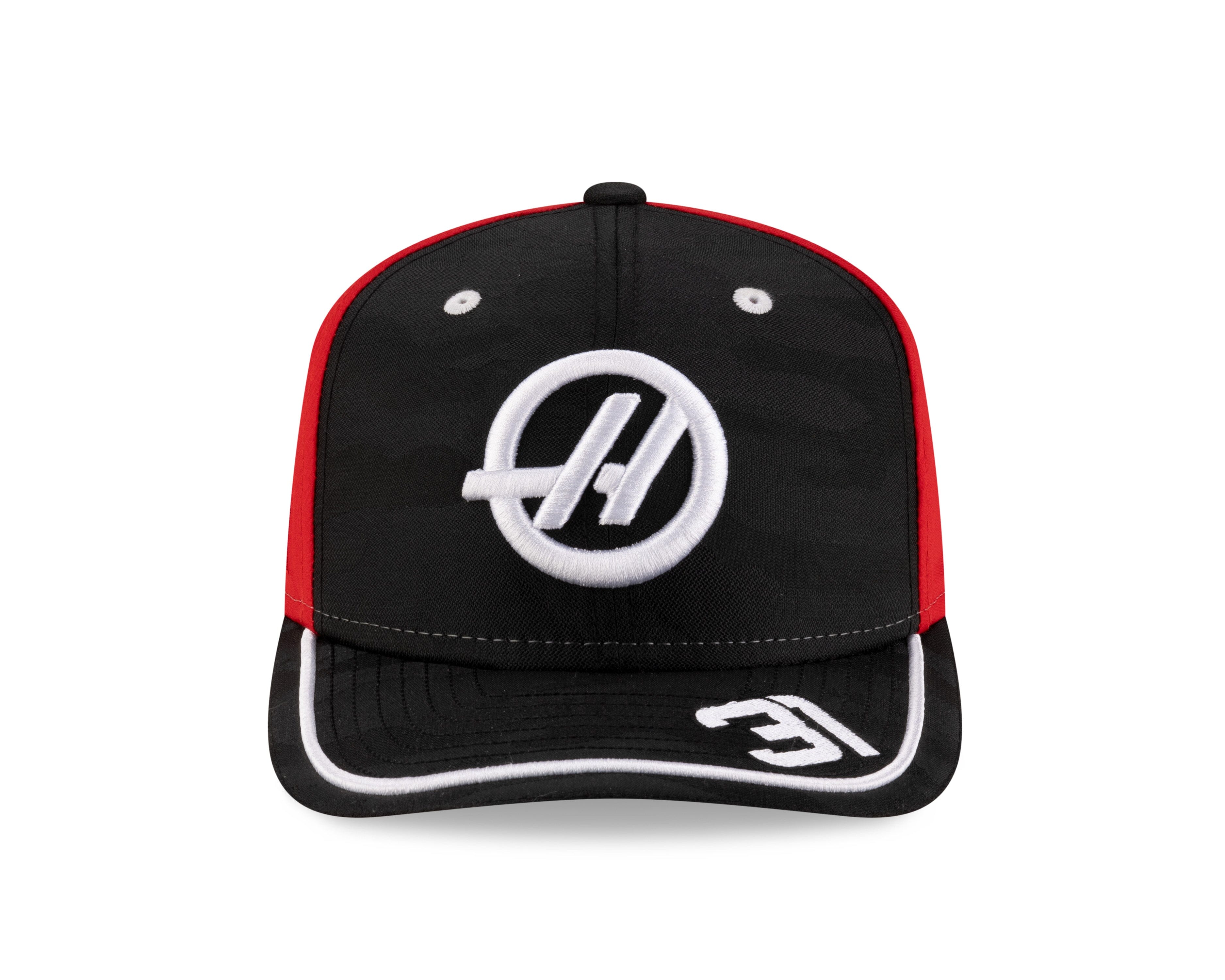 Haas Racing F1 New Era 9Seventy 2025 Esteban Ocon Team Hat - Black Hats Haas F1 Racing Team