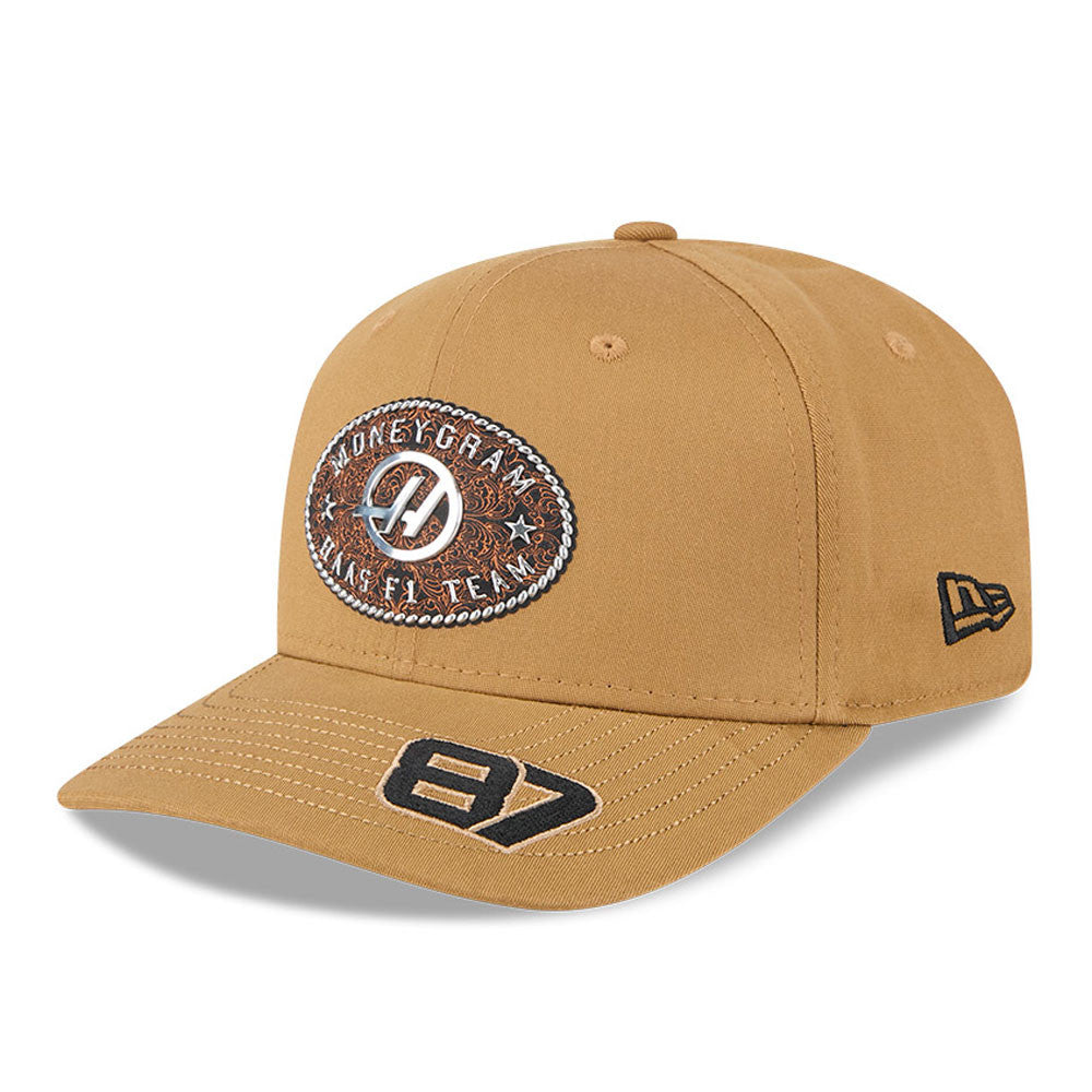Haas Racing F1 New Era 9Seventy Special Edition Oliver Bearman Austin GP Hat - Brown Hats Haas F1 Racing Team