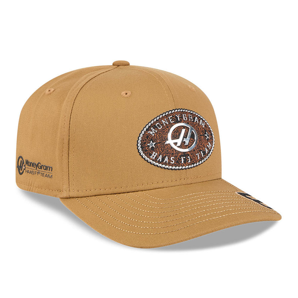 Haas Racing F1 New Era 9Seventy Special Edition Oliver Bearman Austin GP Hat - Brown Hats Haas F1 Racing Team