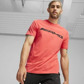 Mercedes Benz AMG Puma Large Logo T-Shirt - Black/White/Red T-shirts Mercedes AMG Petronas