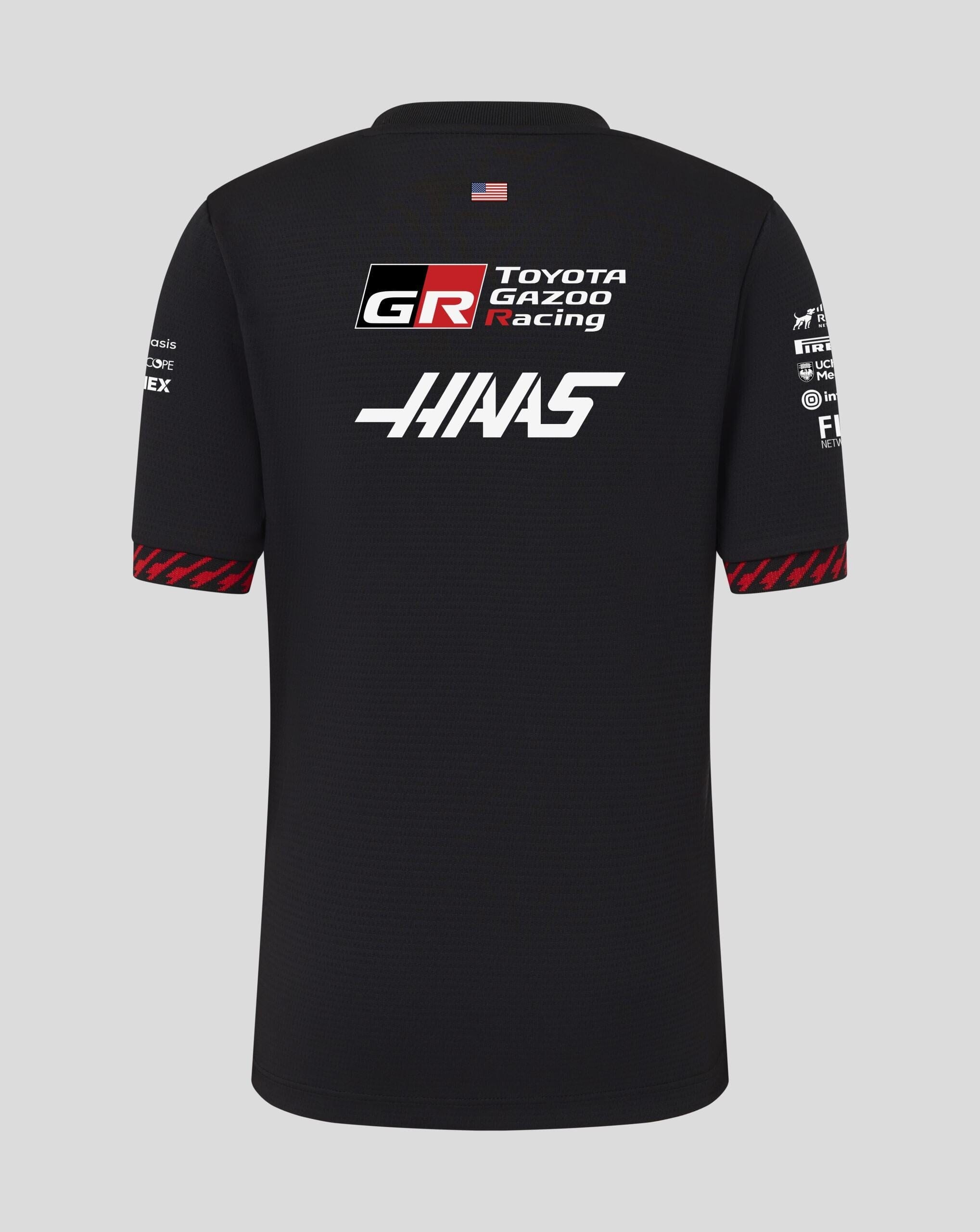 Haas Racing F1 2026 Kids Team Set Up T-Shirt - Youth Black T-shirts Haas F1 Racing Team