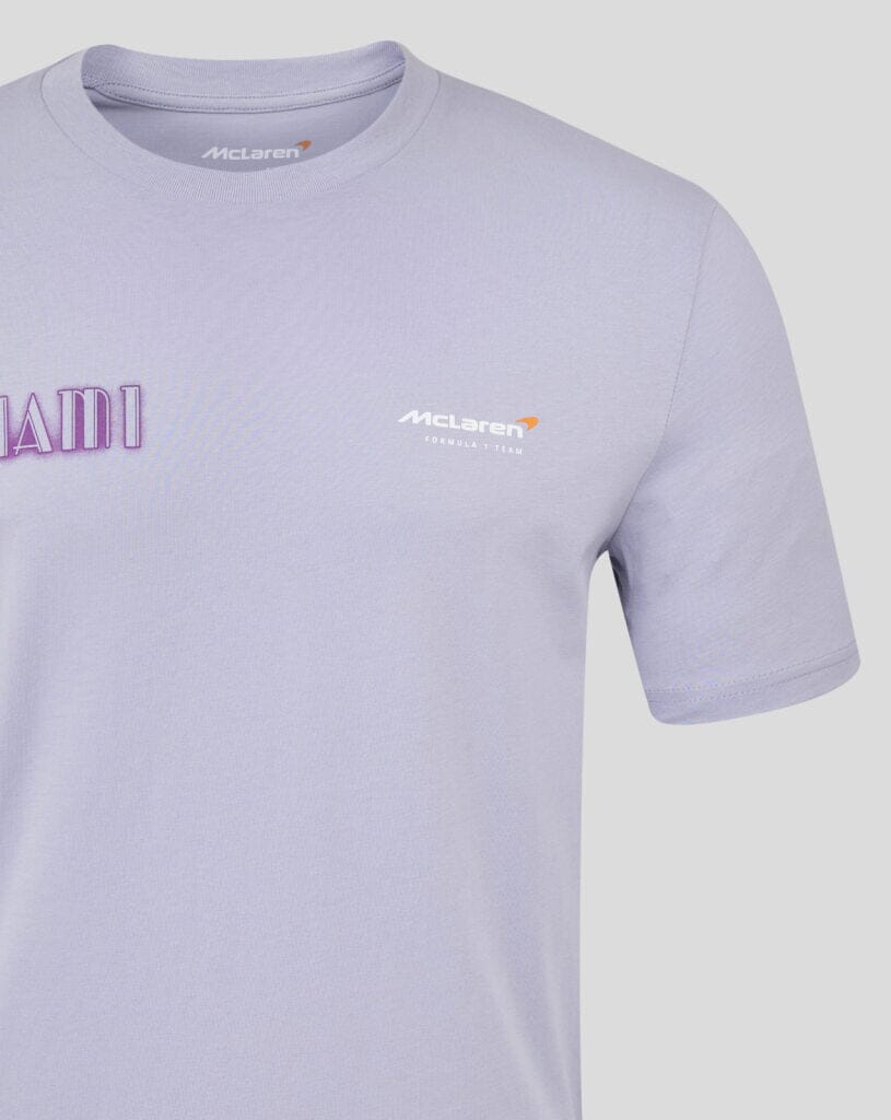 McLaren F1 Miami GP Oversized Fit Graphic T-Shirt - Purple T-shirts McLaren-Castore