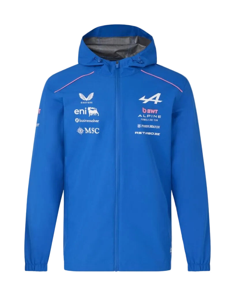 Alpine Racing F1 2026 Team Rain Jacket - Lapis Blue Jackets Alpine