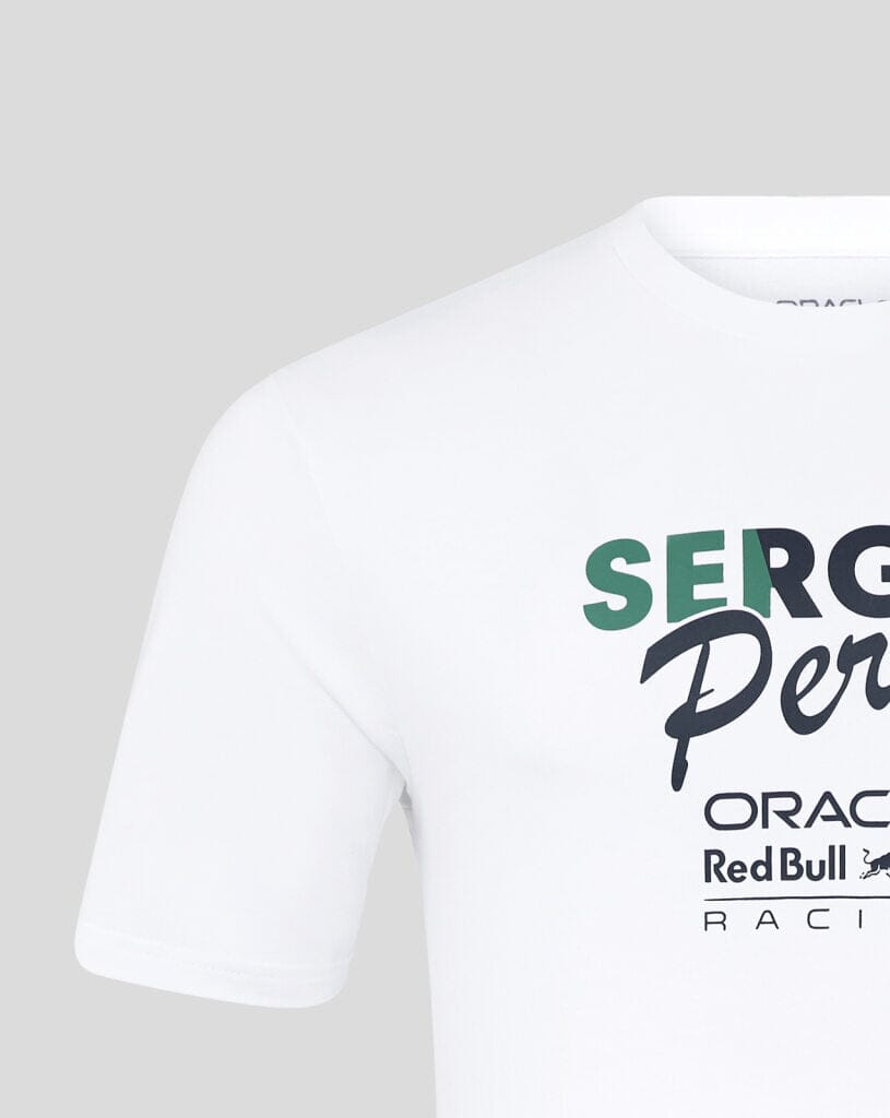 Red Bull Racing F1 Sergio "Checo" Perez Flag T-Shirt - White/Navy T-shirts Red Bull Racing