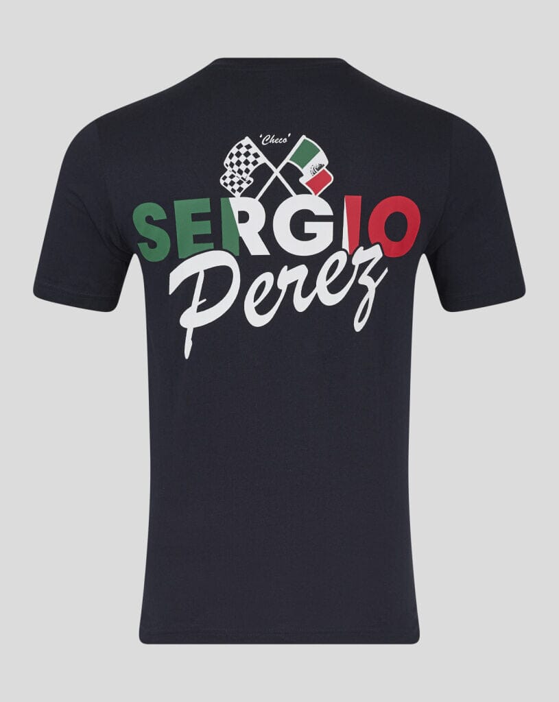 Red Bull Racing F1 Sergio "Checo" Perez Flag T-Shirt - White/Navy T-shirts Red Bull Racing