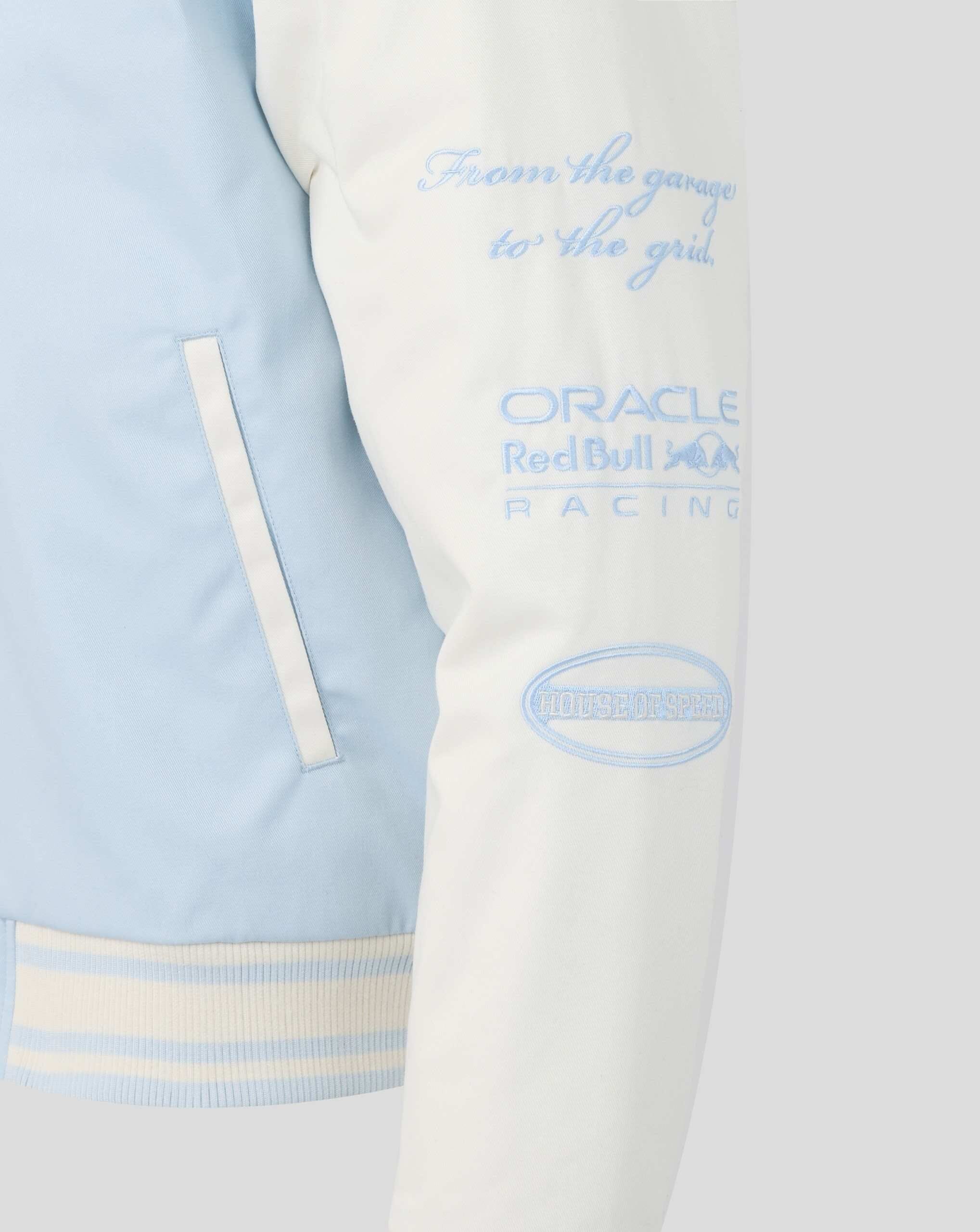Red Bull Racing F1 American Varsity Jacket - Light Blue Jackets Red Bull Racing