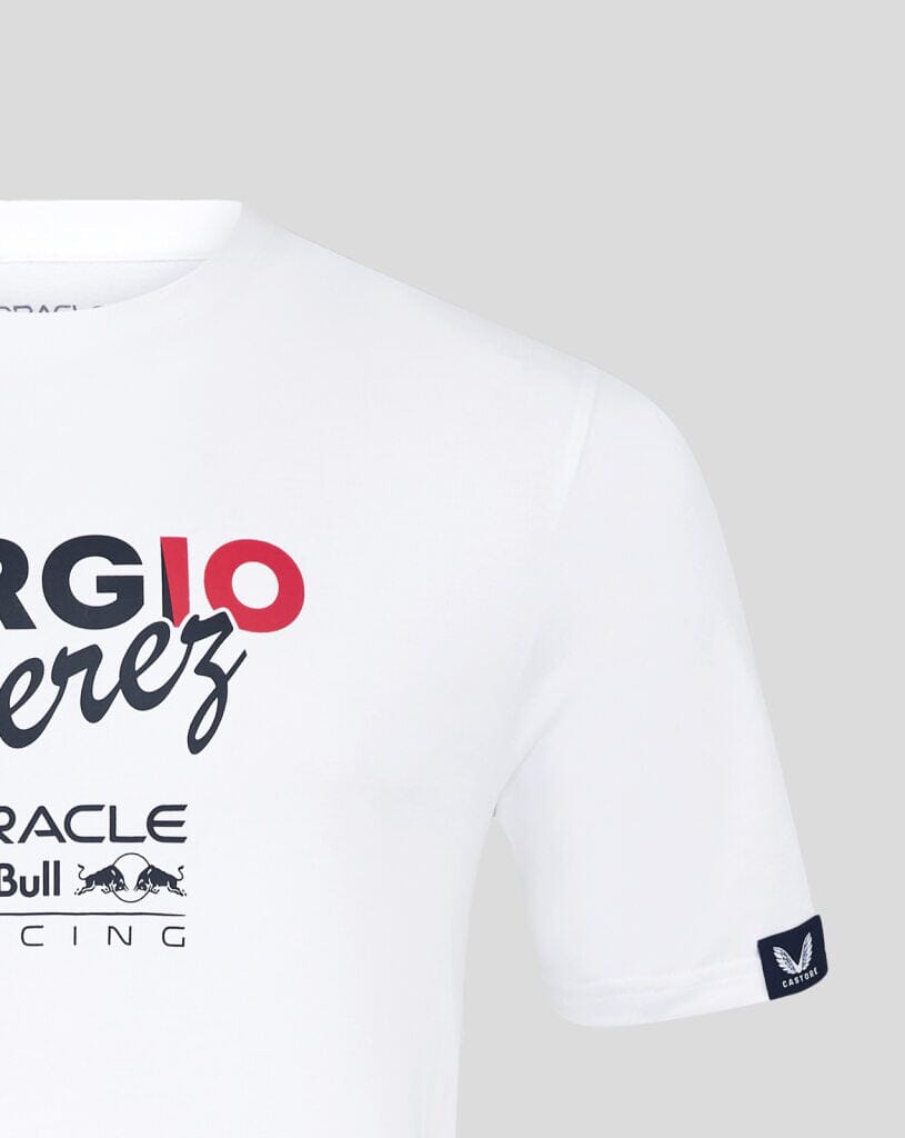 Red Bull Racing F1 Sergio "Checo" Perez Flag T-Shirt - White/Navy T-shirts Red Bull Racing